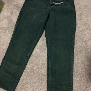 American Eagle Outfitters Forest Green Corduroy Trousers
